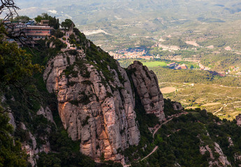 Landscape of Montserrat. Spain.