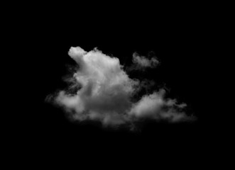 white cloud on black