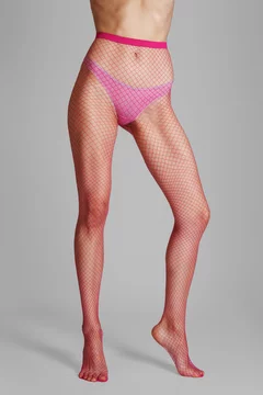 Long muscular female legs in pink fishnet tights - Stock Photo [32786618] -  PIXTA