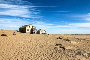 Ghost town of Kolmanskop outside Luderitz in Namibia, Africa