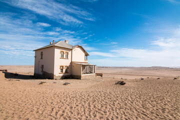 Ghost town of Kolmanskop outside Luderitz in Namibia, Africa