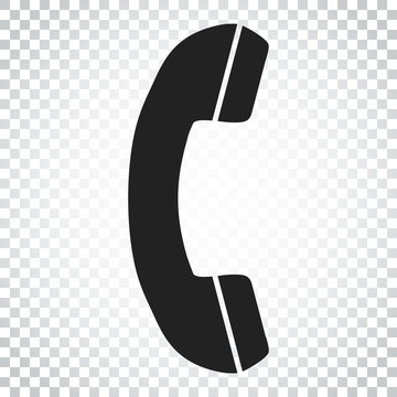 Phone icon vector, contact, support service sign on isolated background. Telephone, communication icon in flat style. Simple business concept pictogram.