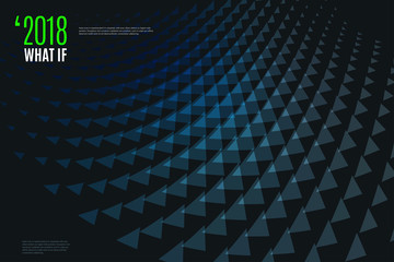 Abstract vector design background with triangles