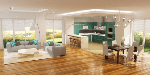 Modern house interior