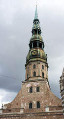 Fototapeta na wymiar Cathedral of Saint Peter, Riga, Latvia