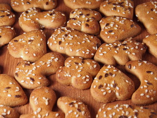 Many shortbread cookies