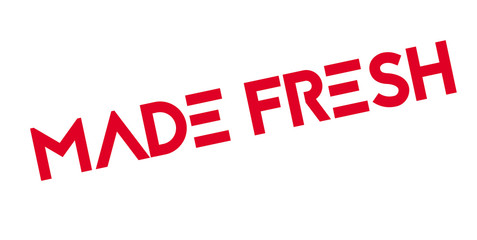 Made Fresh rubber stamp. Grunge design with dust scratches. Effects can be easily removed for a clean, crisp look. Color is easily changed.