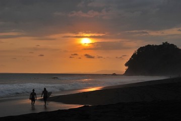 Fototapeta na wymiar Playa Hermosa, Costa Rica, Amérique centrale