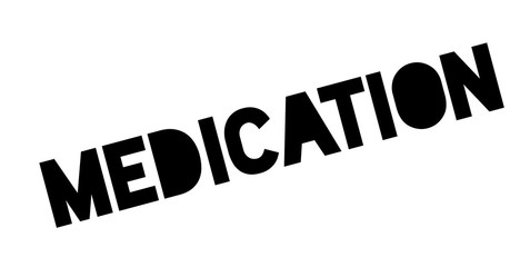 Medication rubber stamp. Grunge design with dust scratches. Effects can be easily removed for a clean, crisp look. Color is easily changed.