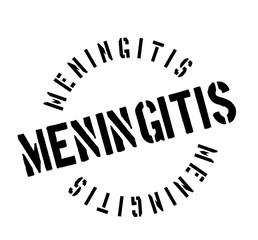Meningitis rubber stamp. Grunge design with dust scratches. Effects can be easily removed for a clean, crisp look. Color is easily changed.