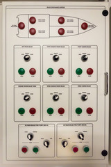 Main electric control board inside a ship