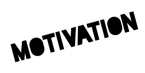 Motivation rubber stamp. Grunge design with dust scratches. Effects can be easily removed for a clean, crisp look. Color is easily changed.