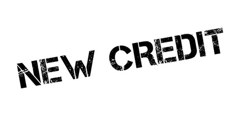 New Credit rubber stamp. Grunge design with dust scratches. Effects can be easily removed for a clean, crisp look. Color is easily changed.