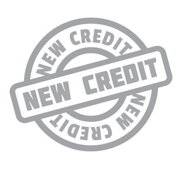 New Credit rubber stamp. Grunge design with dust scratches. Effects can be easily removed for a clean, crisp look. Color is easily changed.