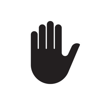Human hand silhouette icon