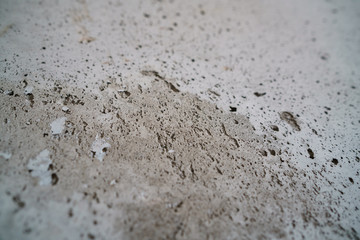 angle shot of new concrete wall with shallow focus