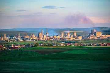 Fototapeta premium Pollution factory