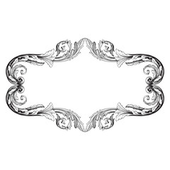 Ornament vintage baroque vector