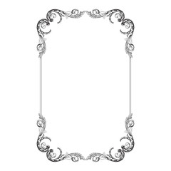 Ornament vintage baroque vector