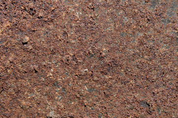 rusty iron with grains