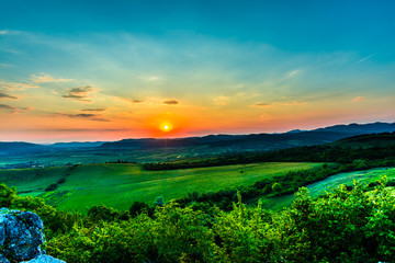Clouds at the sunset
