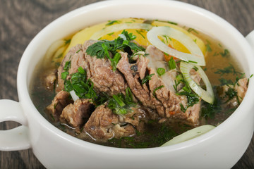 Caucasian meat soup - Hashlama