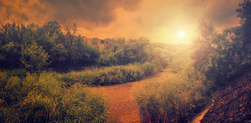 Природа Украины, Зуевский ландшафтный парк ( Донецкая область), река Ольховка © chingis61