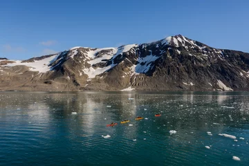 Fototapete Arktis Kajakfahren in der Arktis