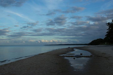 evening on the beach at Stenshuvud National Park