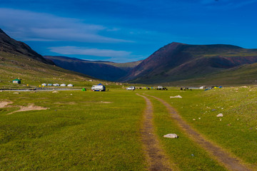 Camp im Altai Gebirge Mongolei
