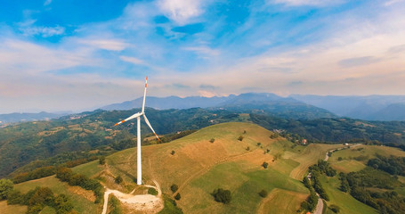 Single wind turbine.