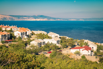 The pristine coastline and crystal clear water of the island of Rab.