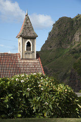 Church in Kahakula on the Island of Maui in the Hawaiian Islands