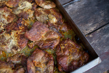delicious baked pork