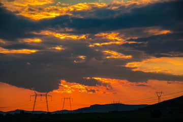 Fototapeta premium Amazing sunset