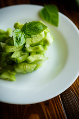 Fresh cucumber salad