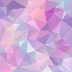 vector abstract irregular polygon background with a triangle pattern in light pastel purple and blue color