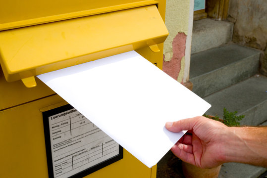 Brief einwerfen