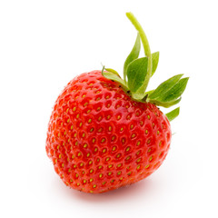 Strawberry isolated on white background. Fresh berry.