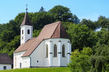 Fototapeta na wymiar Kirche Preinsbach Amstetten Mostviertel Niederösterreich