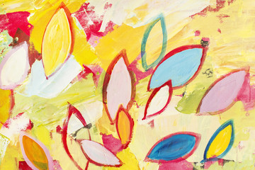 Detail of the Painting as a Background