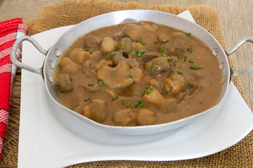 rognons sauce champignons