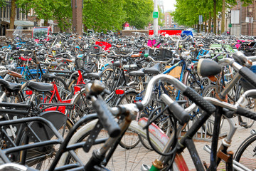 Fahrradparkplatz in Amsterdem