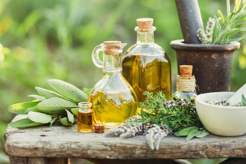 Herbs and oils for massage