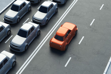 Different direction concept