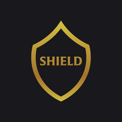 Security, Shield or protect emblem. Vector illustration.