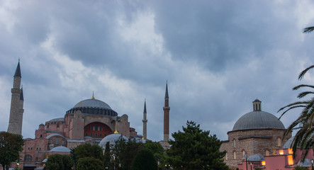 Fototapeta na wymiar Стамбул, Вид на Святую Софию