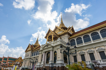 Royal grand palace in Bangkok, Thailand in sunny day