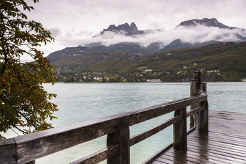Embarcadero de Duingt. Lago de Annecy. Francia