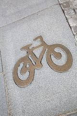 Bike Lane Symbol, Stockholm